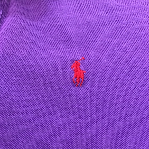 (SOLD) Polo Ralph Lauren Boys purple Polo Shirt, L - Picture 3 of 5